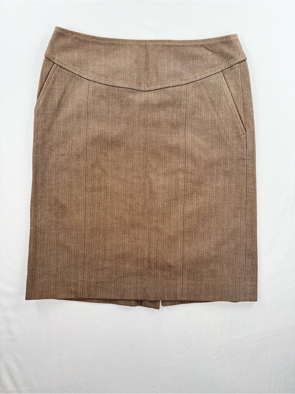 Banana Republic Brown Tailored Pencil Skirt